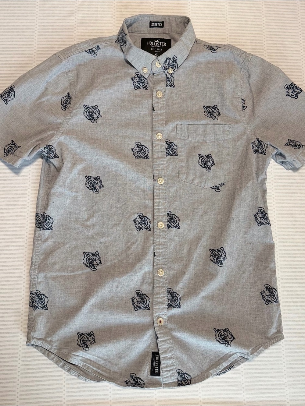 Lot of 2 Hollister Short-Sleeve Button-Up Shirt